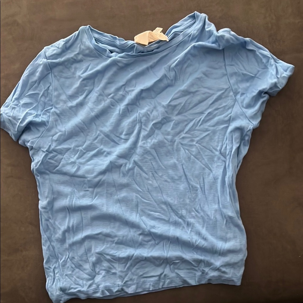 Alice + Olivia Blue Short Sleeve T-Shirt